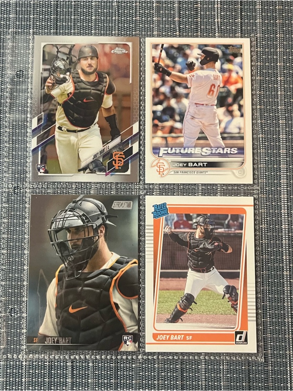 ⚾️ Joey Bart Panini/Topps MLB Baseball Trading Sports Cards, Set of 4